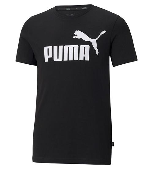 Puma Puma T-shirt - Ess Logo - Sort m. Print