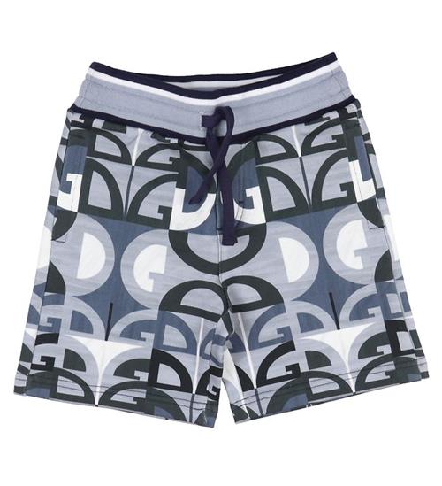 Dolce & Gabbana Sweatshorts - GrÃ¥/BlÃ¥ m. Logoer