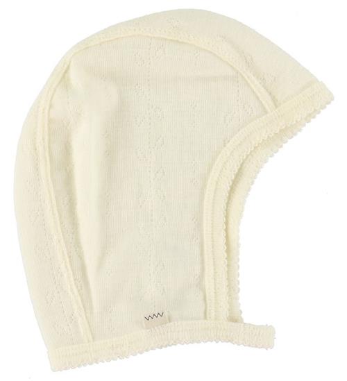 Se MarMar MarMar Hjelm - Hoody - Uld - Natural ved KidsWorld