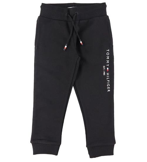 Se Tommy Hilfiger Sweatpants - Essential - Organic - Sort ved KidsWorld