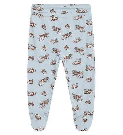 Se Hust and Claire Hust and Claire Leggings m. Fod - Lani - BlÃ¥ m. Print ved KidsWorld