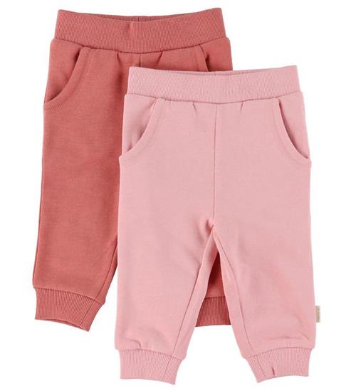 Minymo Minymo Sweatpants - 2-pak - Canyon Rose