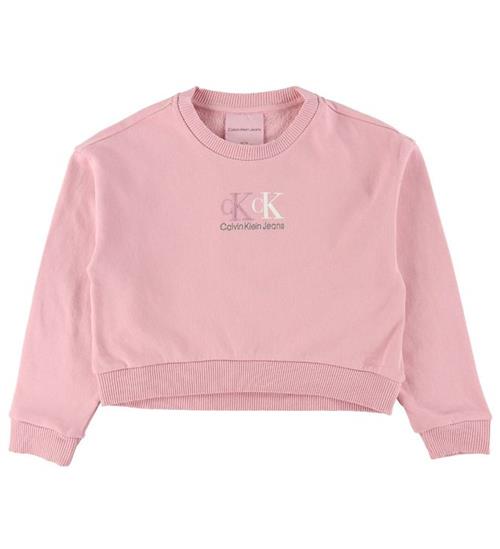 Se Calvin Klein Calvin Klein Sweatshirt - Cropped - HWK - Recycled - Broadway Pi ved KidsWorld