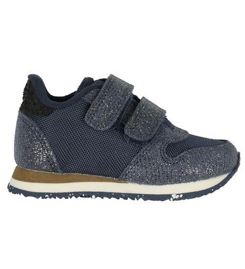 Se Woden Sko - Sandra Pearl - Navy m. Glimmer ved KidsWorld