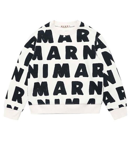 Marni Marni Sweatshirt - Off-White m. AOP Logo