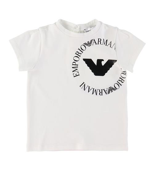 Se Emporio Armani T-shirt - Hvid m. Logo ved KidsWorld