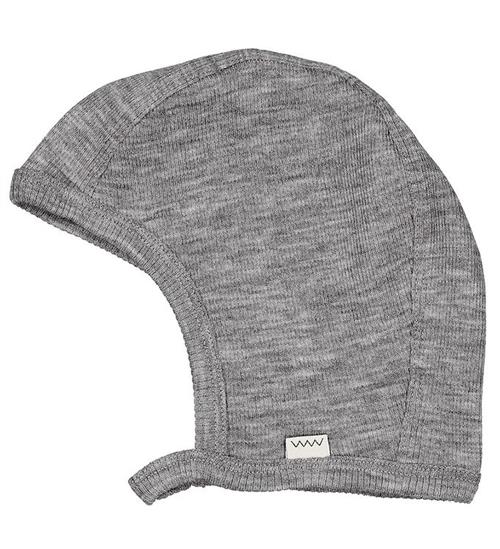 MarMar Babyhjelm - Uld - Hoody - Grey Melange