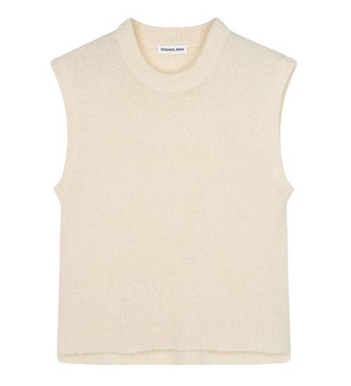 Se Designers Remix Designers Remix Vest - Strik - Uld/Polyamid - Verona - Cream ved KidsWorld