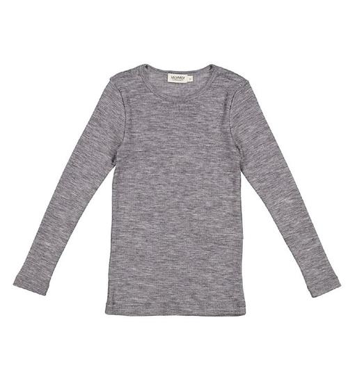 Se MarMar Bluse - Uld - Tamra - Grey Melange ved KidsWorld