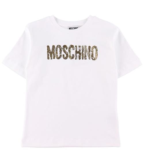 Moschino Moschino T-Shirt - Optical White m. Guld