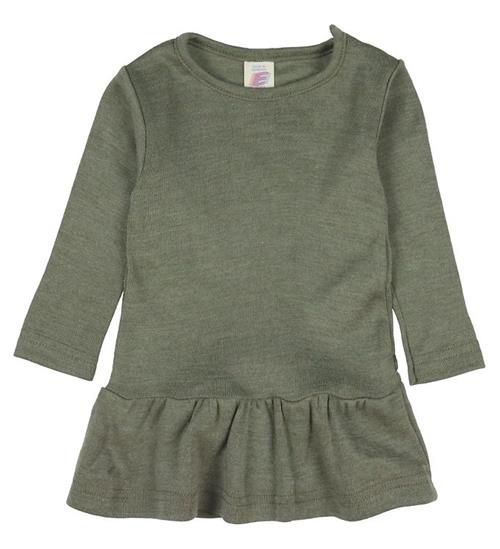 Se Engel Bluse - Uld/Silke - Olive ved KidsWorld