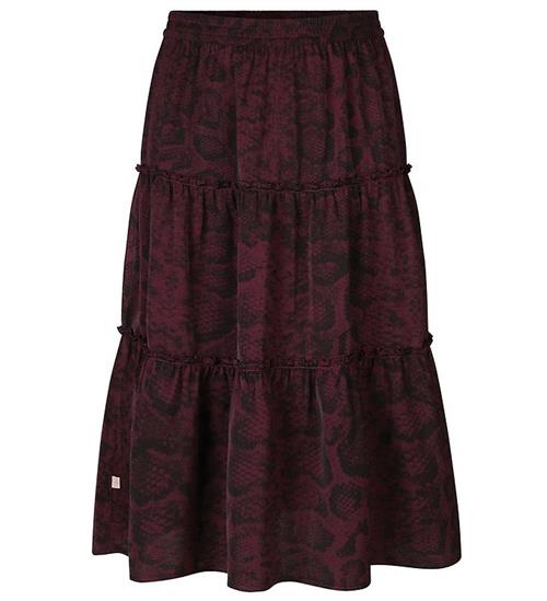 Rosemunde Nederdel - Recycled Polyester - Merlot Snake Print