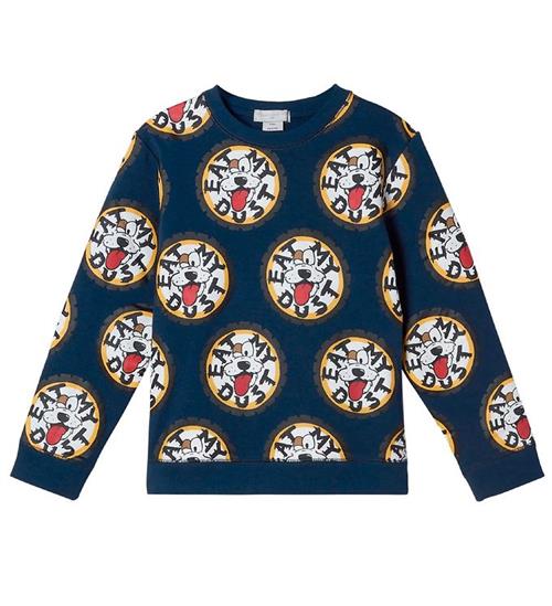 Stella McCartney Kids Stella McCartney Kids Sweatshirt - Eat My Dust - BlÃ¥ m. Hunde