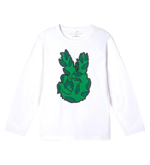 Se Stella McCartney Kids Bluse - Peace Leaf - Hvid ved KidsWorld