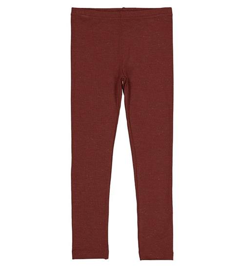 MarMar MarMar X-Mas Leggings - Lurex Melange - Dark Ruby