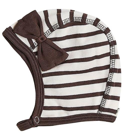 Se Racing Kids Babyhjelm - Chocoloate Brown/Eggshell m. SlÃ¸jfe ved KidsWorld