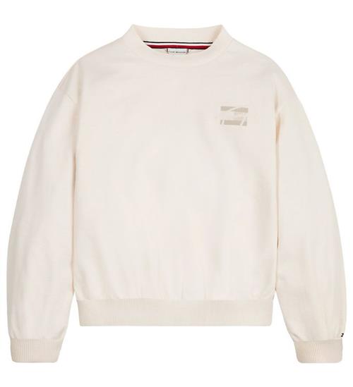 Tommy Hilfiger Sweatshirt - Natural Dye Script - Ancient White