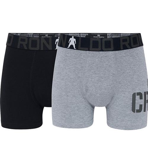 JBS Ronaldo boxershorts - 2-pak - Bambus - GrÃ¥/Sort