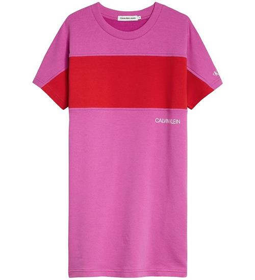 Calvin Klein Calvin Klein Kjole - Colour Block - Lucky Pink/Red