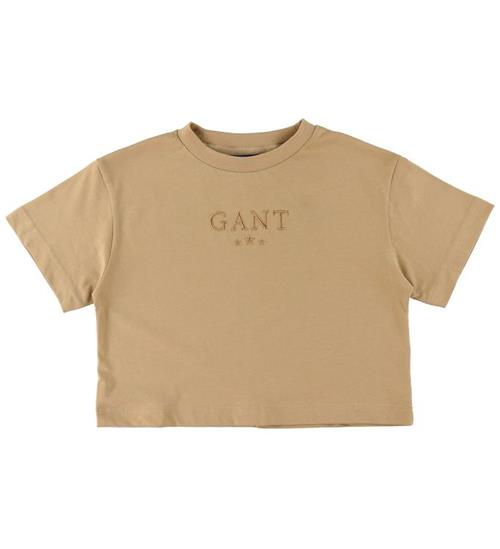 Se GANT GANT T-Shirt - Stars - Dark Almond ved KidsWorld