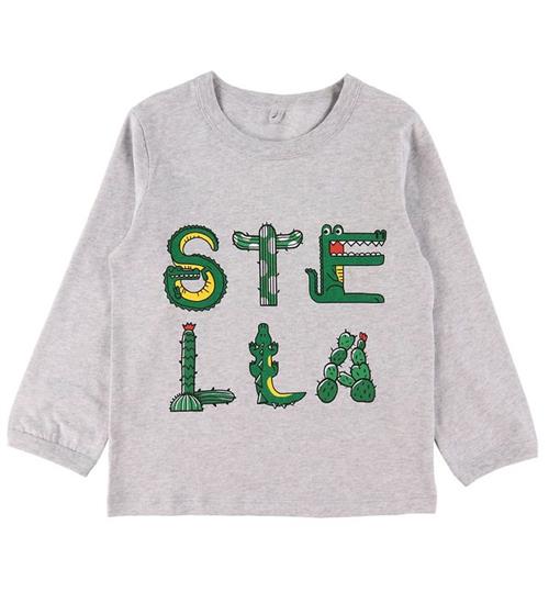 Stella McCartney Kids Bluse - GrÃ¥meleret m. Tryk