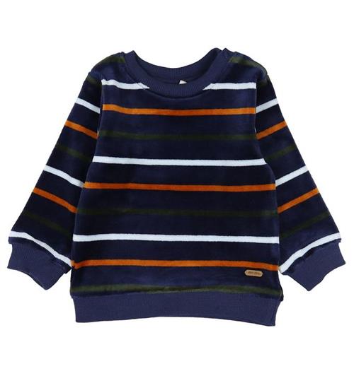 Se Minymo Bluse - Velour - Dark Navy ved KidsWorld