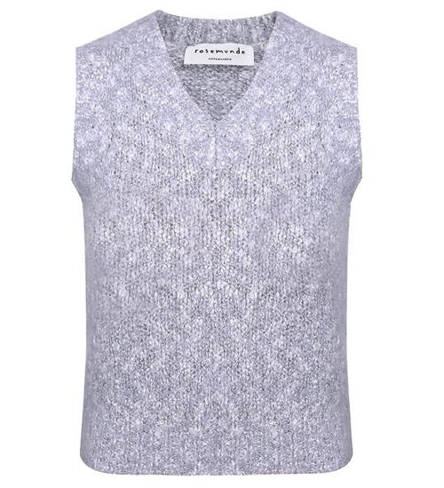 Rosemunde Rosemunde Vest - Alpaka/Uld - Arctic Blue Melange