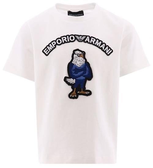 Se Emporio Armani Emporio Armani T-shirt - Hvid m. Ã?rn ved KidsWorld