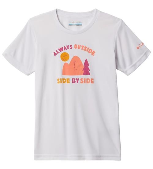 Se Columbia Columbia T-shirt - Mirror Creek - Hvid ved KidsWorld