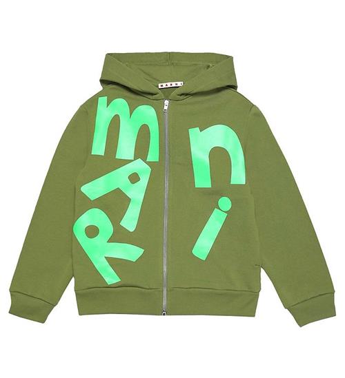 Marni Marni Cardigan - Khaki/NeongrÃ¸n