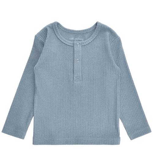 Se Soft Gallery Bluse - Rib - SGJason - Dusty Blue ved KidsWorld