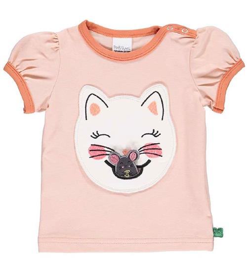 Se Freds World Freds World T-shirt - Hello Cats - Rose Cream ved KidsWorld