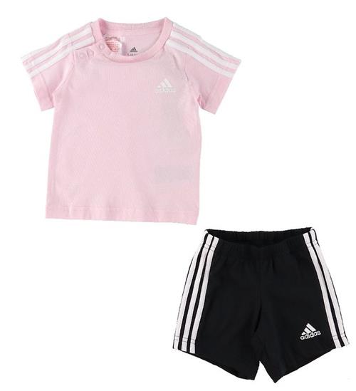 adidas Performance adidas Performance SÃ¦t - T-shirt/Shorts - Coral Pink/Sort