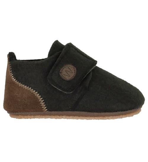 Se Wheat Hjemmesko - Uld - Marlin Felt - Olive ved KidsWorld