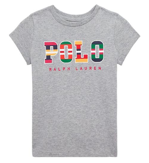 Se Polo Ralph Lauren Polo Ralph Lauren T-Shirt - Andover - GrÃ¥meleret ved KidsWorld