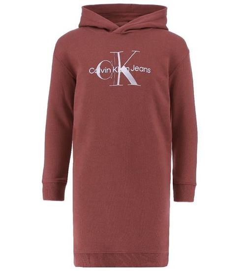 Calvin Klein Calvin Klein Sweatkjole - Metallic Monogram - Terracotta Tile