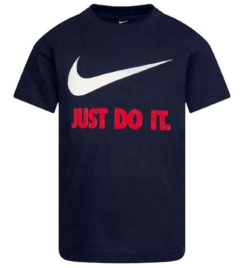 Nike Nike T-shirt - Swoosh - Obsidian/University Red