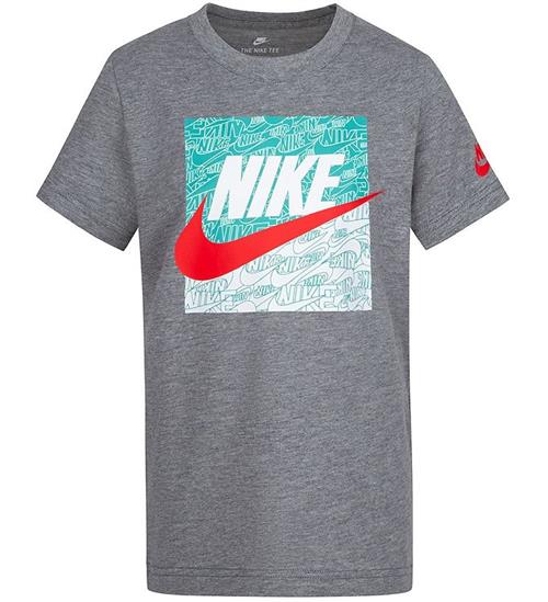 Se Nike Nike T-shirt - Practice Makes Futura - Carbon Heather ved KidsWorld