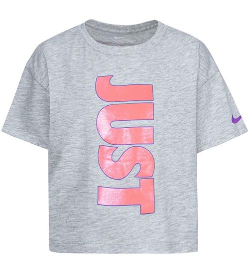 Se Nike Nike T-shirt - Just Do It - Grey Heather ved KidsWorld