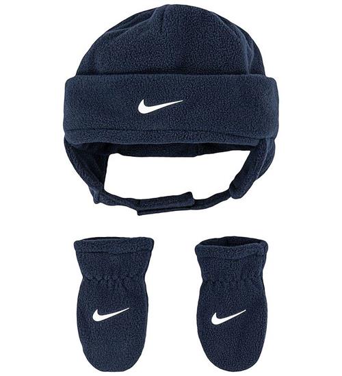 Se Nike Hue/Luffer - Swoosh Fleece - Obsidian ved KidsWorld