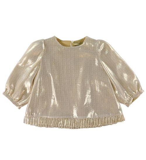 Se Stella McCartney Kids Bluse - Beige m. Glimmer ved KidsWorld