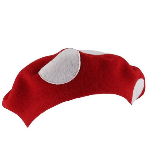 Stella McCartney Kids Stella McCartney Kids Hue - Beret - Uld - RÃ¸d m. Prikker