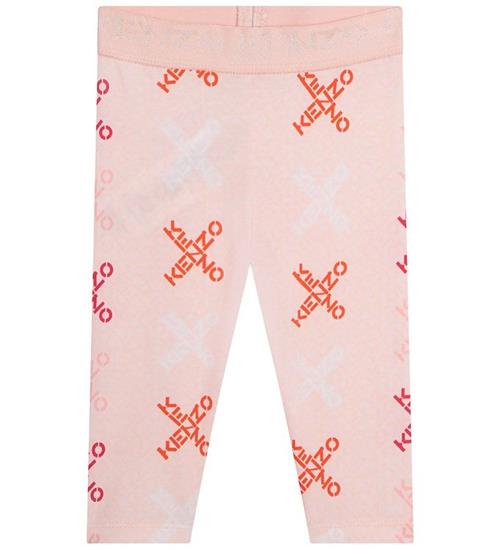 Se Kenzo Kenzo Leggings - Rosa m. Print ved KidsWorld