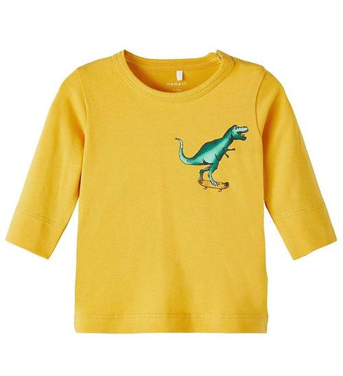 Se Name It Name It Bluse - NbmBaba - Spicy Mustard m. Dino ved KidsWorld