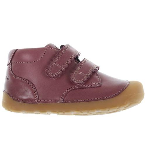 Se Bundgaard Begyndersko - Petit Velcro Blonde - Dark Rose ved KidsWorld