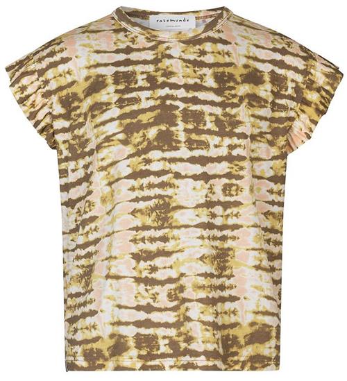 Rosemunde Rosemunde T-Shirt - Sand Striped Tie Dye Print