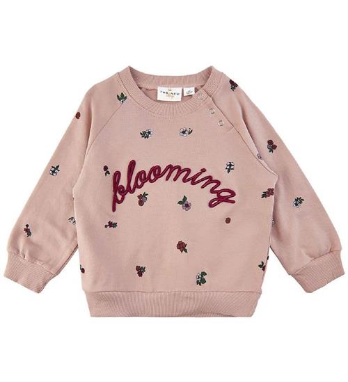 Se The New The New Sweatshirt - Dovie - Rose Dust Flower ved KidsWorld