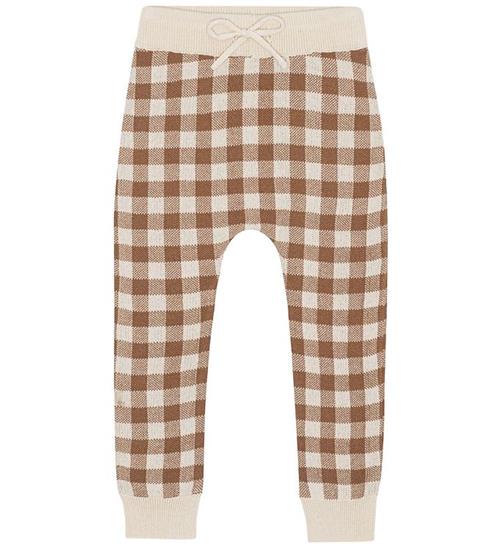 Monsieur Mini Monsieur Mini Leggings - Gingham - Offwhite/Toffee