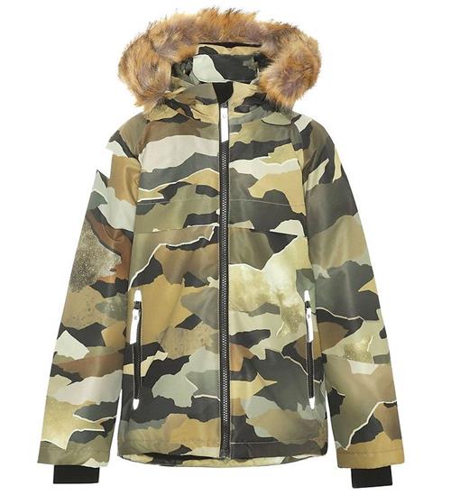 Se Molo Molo Vinterjakke - Castor Fur - Autumn Camo ved KidsWorld