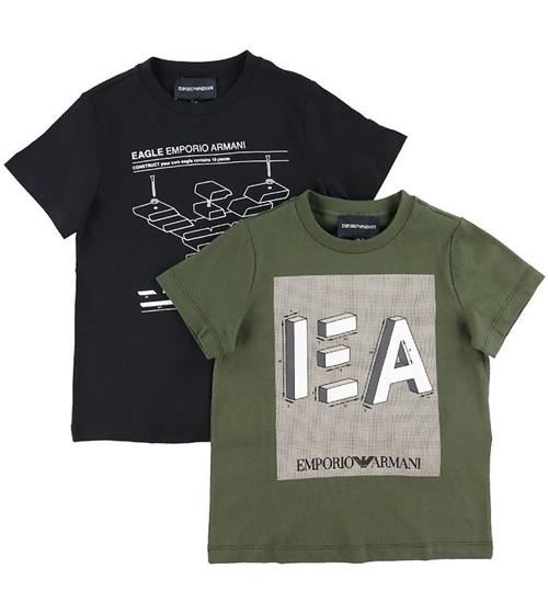 Emporio Armani Emporio Armani T-shirts - 2-pak - Sort/ArmygrÃ¸n